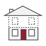 Home expanding/downsizing icon